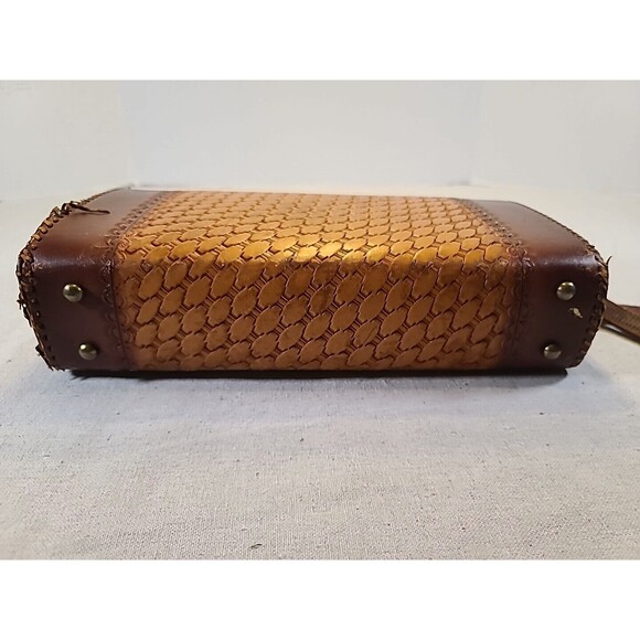 Vintage Cliftons Hand Tooled Leather Shoulder/Handbag Adjustable READ - Picture 6 of 9